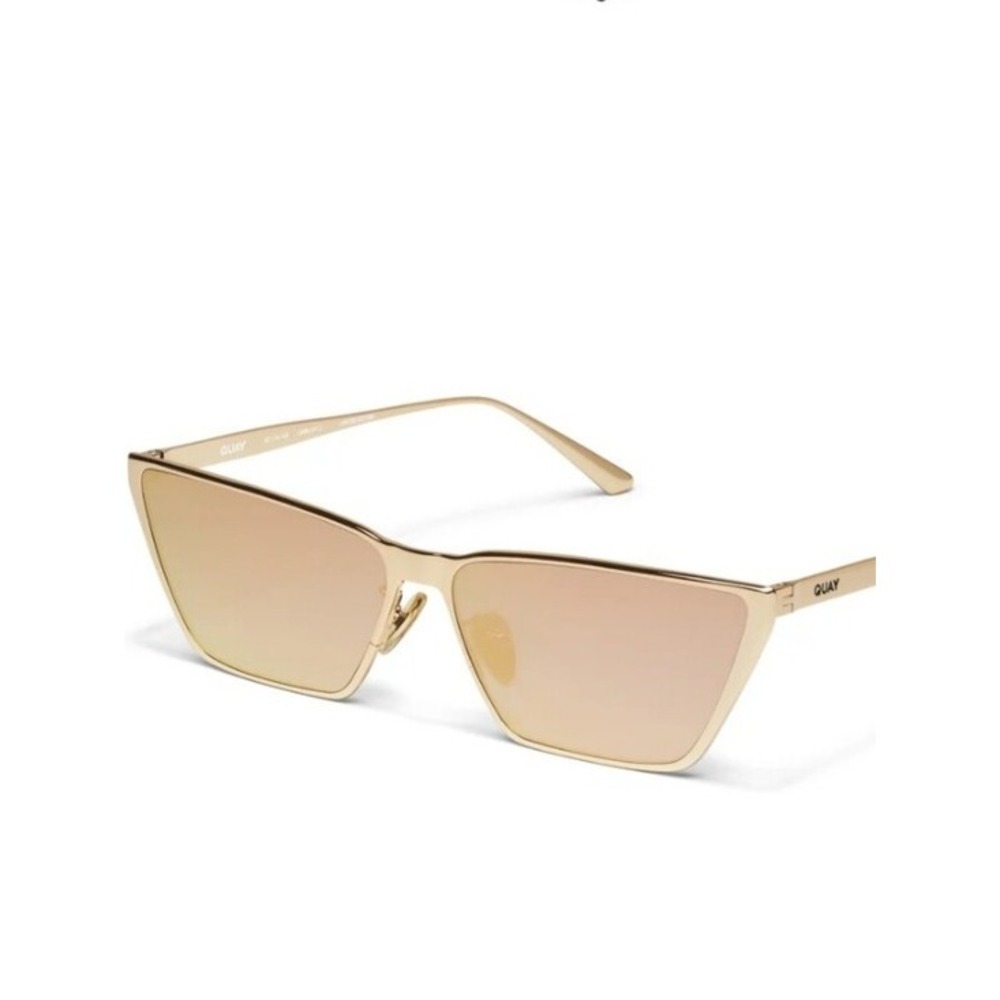 Quay Australia Bad Habit Adorned Limited Edition Sunglasses- Gold